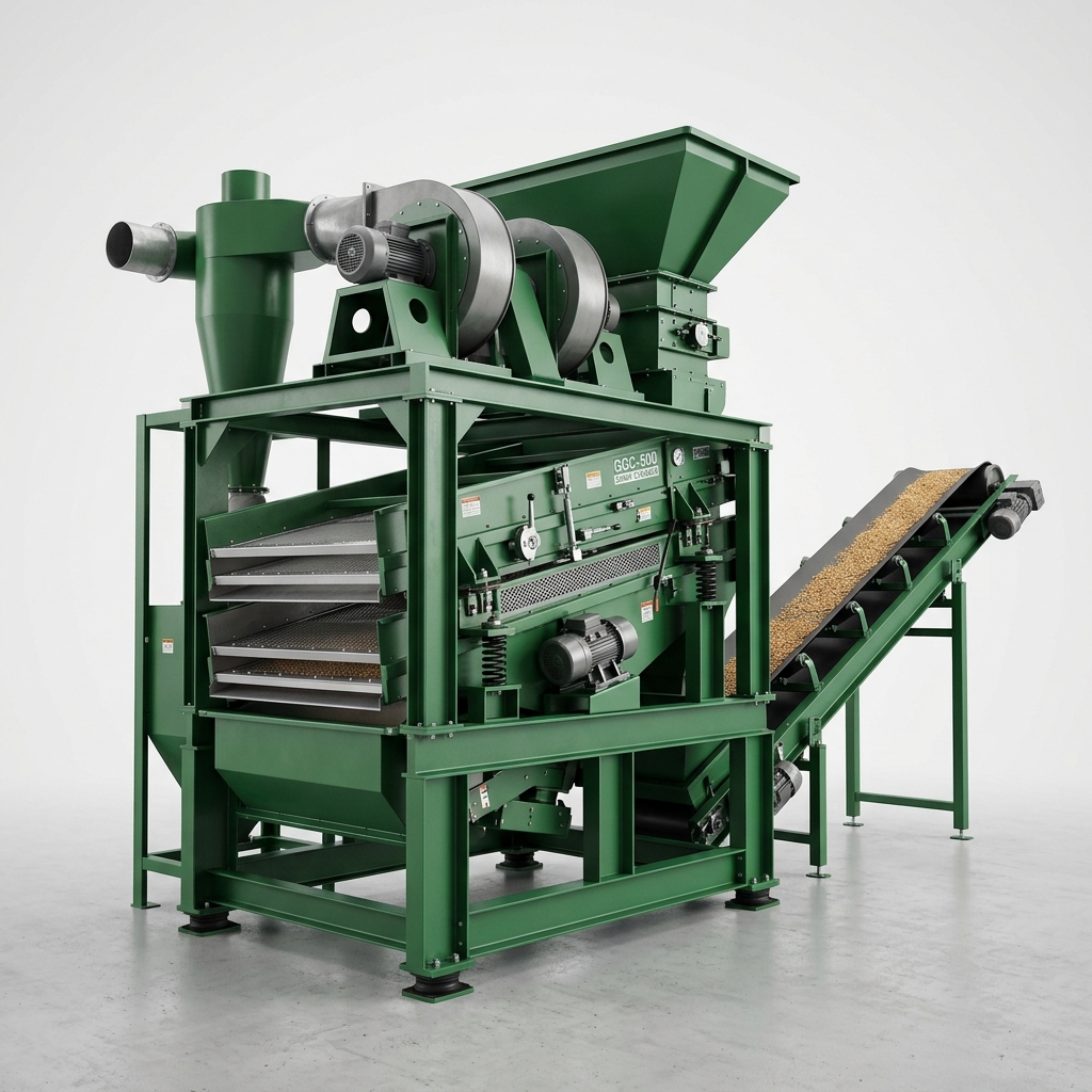 5348 Grain Cleaner with Conveyor Model